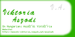 viktoria aszodi business card